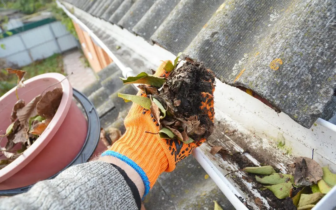 clean your gutters by hand is an option